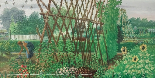 Kunstwerkje van Paul Van Dessel geschilderd in 1992