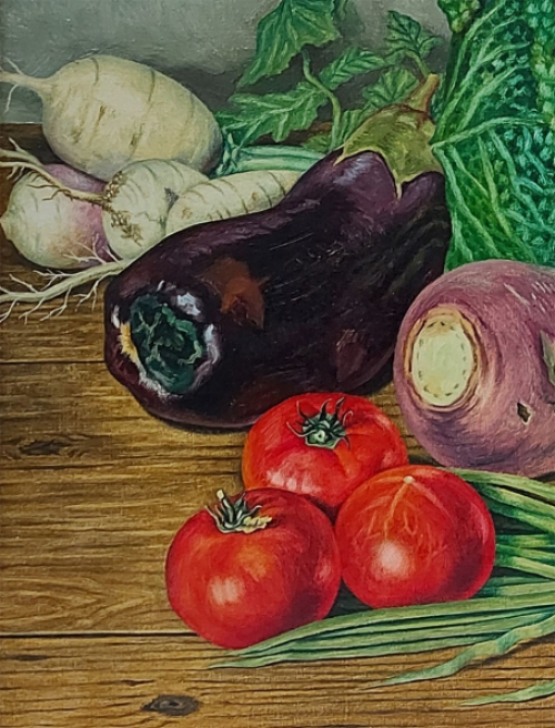 Groenten van de Antwerpse schilder  Paul Van Dessel kopen