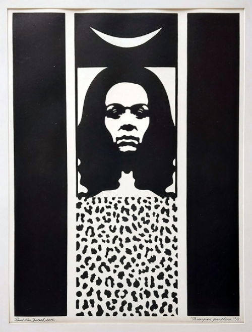 Linosnede van de Belgische kunstenaar Paul Van Dessel kopen