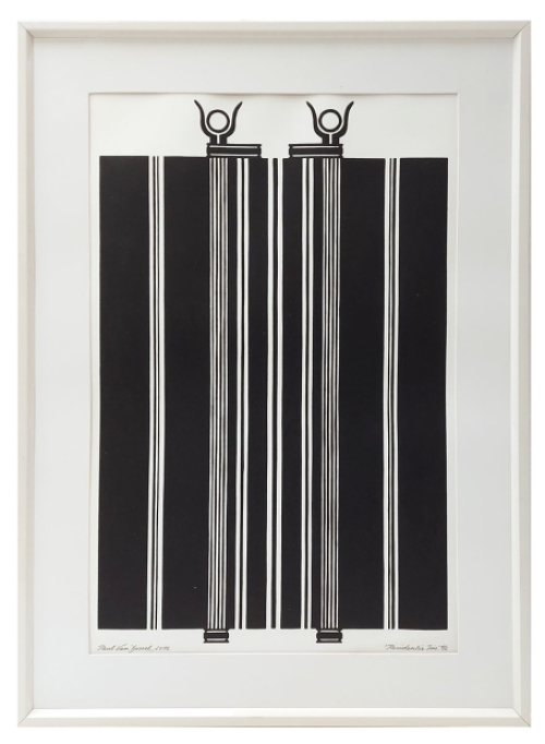 Lino van de Belgische kunstenaar Paul Van Dessel