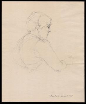 tekening van de Belgische kunstenaar Paul Van Dessel kopen