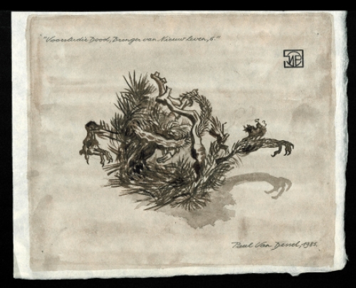 Aquarel van de Belgische kunstenaar Paul Van Dessel kopen