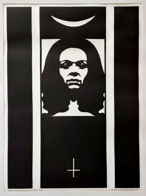 Linosnede van de Belgische kunstenaar Paul Van Dessel kopen