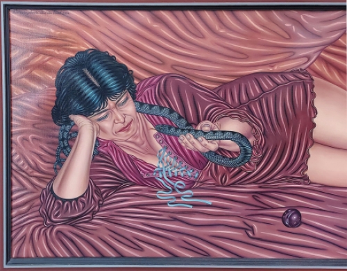 Groot kunstwerk van de Antwerpse schilder  Paul Van Dessel kopen