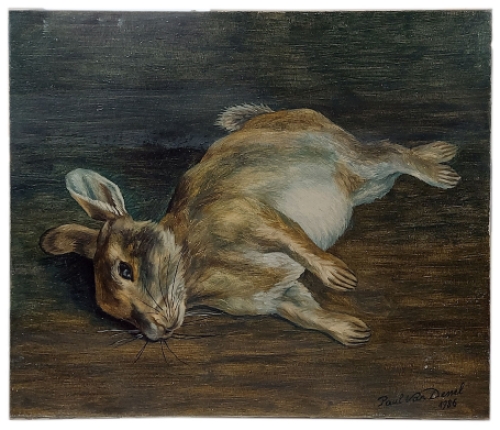 Schilderij van de Belgische kunstenaar Paul Van Dessel