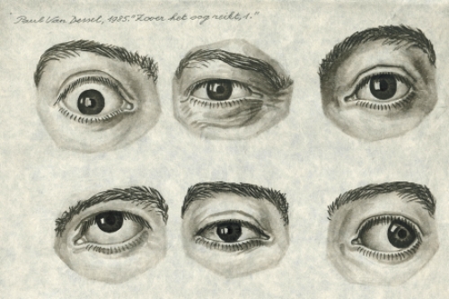 Tekening van de Belgische kunstenaar Paul Van Dessel kopen