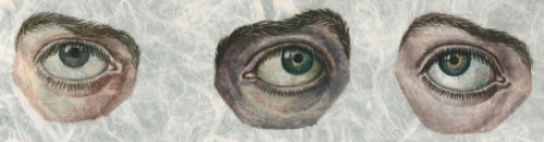 Paul Van Dessel met een aquarel