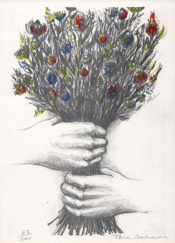 Litho van de graficus Paul Verbeeck