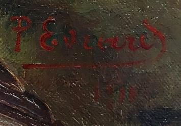 Stilleven met rozen, peren eend en blauw potje 1911