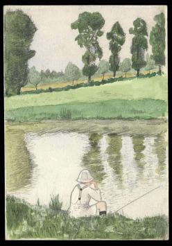 Aquarel van Maurice Pauwaert uit 1923