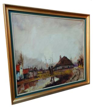 Boerderij met ven en knotwilgen