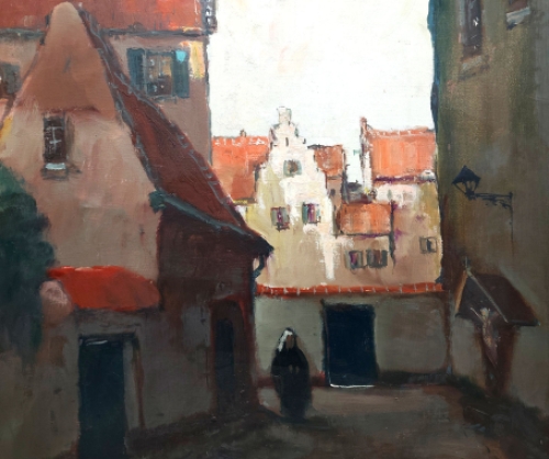 Belgische kunstenaar, kunstschilder H. J. Pauwels