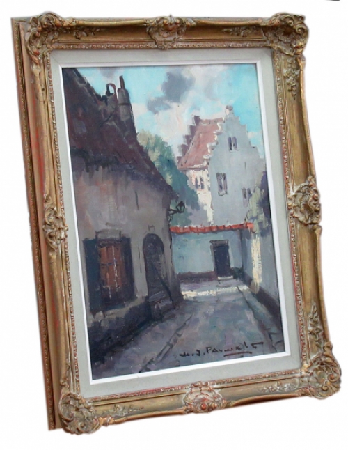 Belgische kunstenaar, kunstschilder H. J. Pauwels