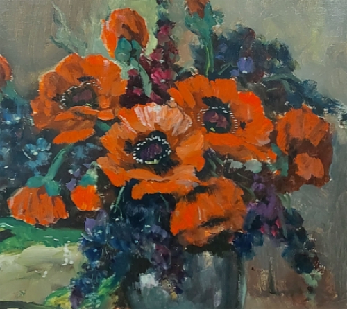 Olieverfschilderij van H J Pauwels