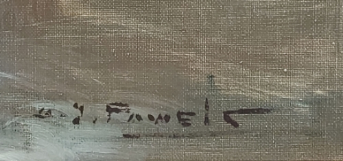 Belgische kunstenaar, kunstschilder H. J. Pauwels