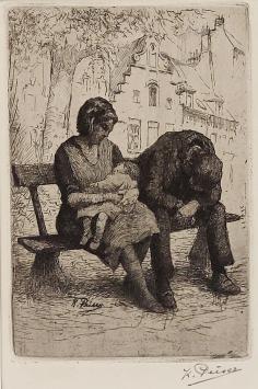 Gesigneerde ets van Kurt Peiser kopen