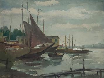 Schilderij op doek of canvas van Peter Colfs, Antwerpse kunstschilder