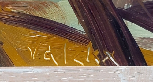 Schilderij van de Belgische kunstenaar Petrus Valckx