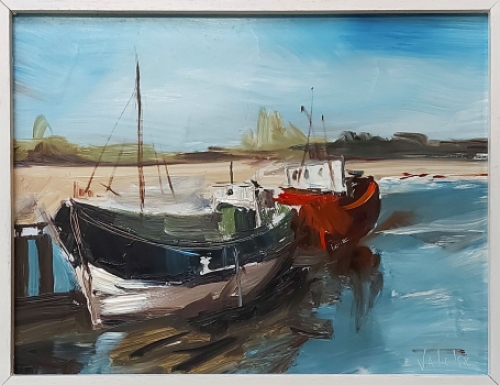 Schilderij van Petrus Valckx op hout geschilderd