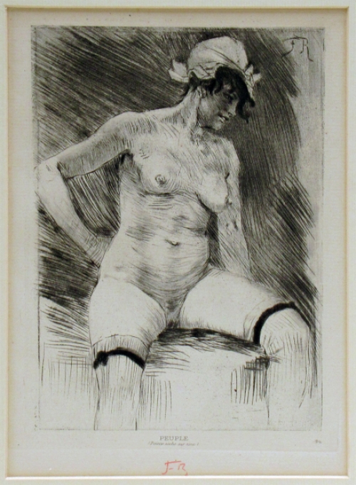 Félicien Rops met een heliogravure