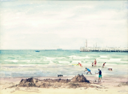 Kunstwerkje de pier van Oostende van A. Luyckx