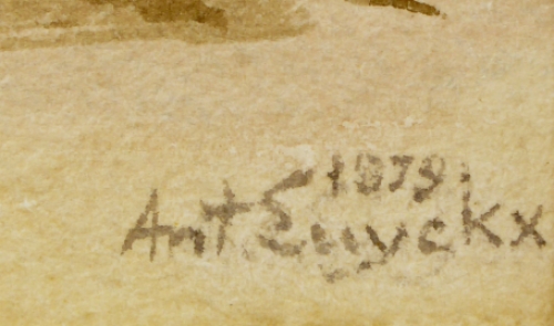 Schilderij van de Belgische kunstschilder Antoon Luyckx