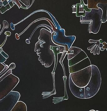Gesigneerde tekening van Pierre Caille