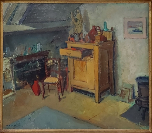 De Belgische kunstschilder Pierre Hendrix