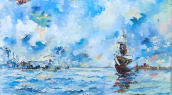 Marine schilderij van Pierre Struys