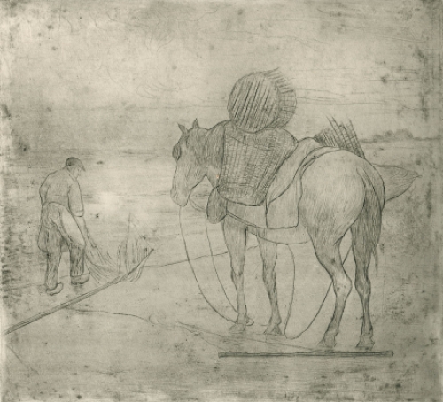 Ets van garnaalvissers van Piet Gillis