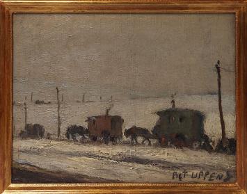 Kunstwerk van Piet Lippens kopen, woonwagens