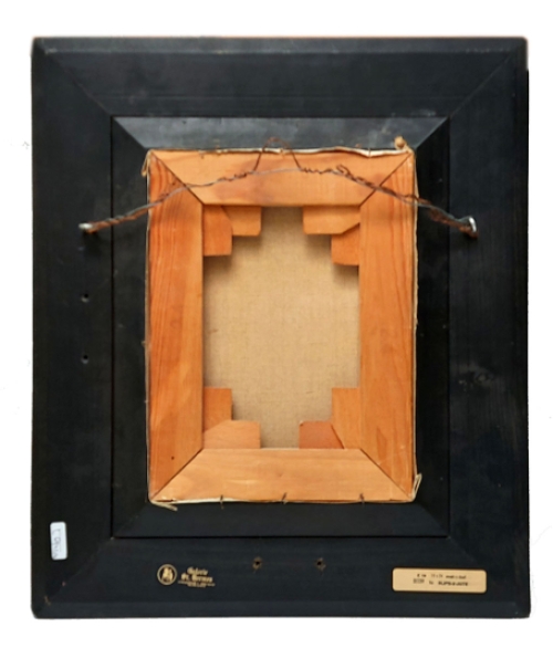 Winterlandschapje, zicht op het dal