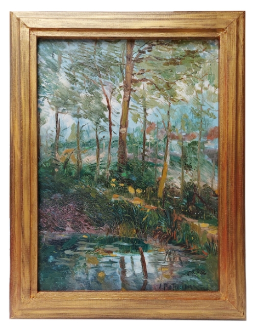 Schilderij op hout kopen van de Belgische schilder Alfred Pietercelie