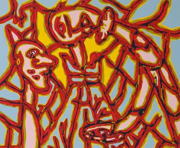 Belgische graficus en schilder Pjeroo Roobjee