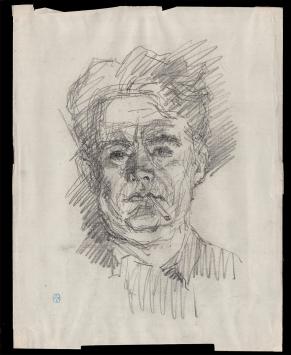 19de -eeuwse schets van een man