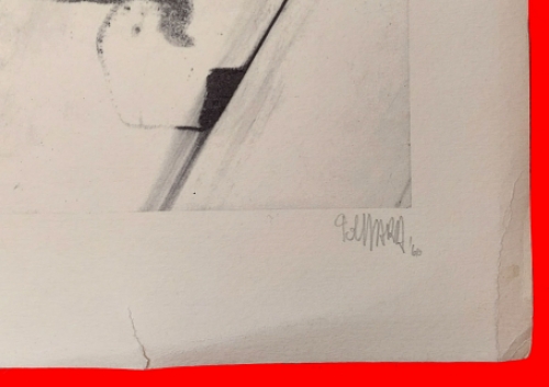 Litho Compositie met kinderhoofdje 1960 37/100