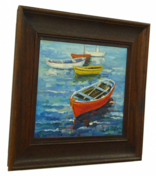 tableau de Pol Magis  artiste belge