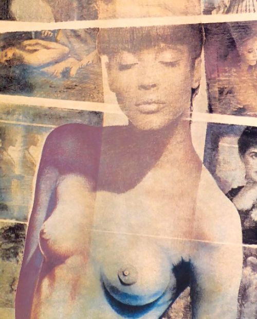 Collage, Litho van Pol Mara een Belgische kunstenaar