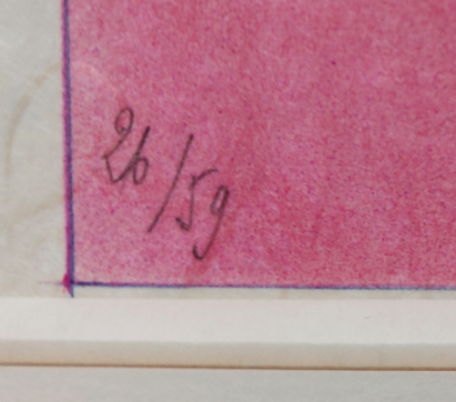 Paars-violette compositie met dame 26/59