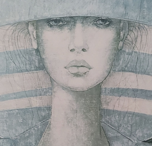 Jef Van Tuerenhout  met een litho