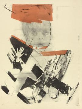 Lithografie van Pol Mara een Belgische kunstenaar