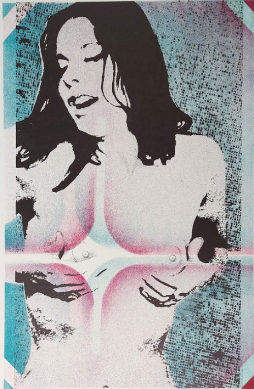 Kleurenzeefdruk van Pol Mara, Belgische lithograaf en kunstschilder
