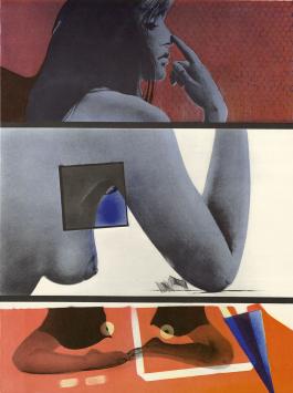 Zeefdruk van Pol Mara, Belgische graficus en kunstschilder