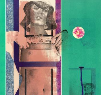 Kleurenlitho van Pol Mara, Belgische lithograaf en kunstenaar