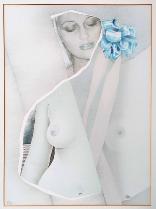 Lithografie van Pol Mara een Belgische kunstenaar