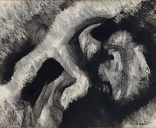 Peinture abstraite par Jeanne Portenart