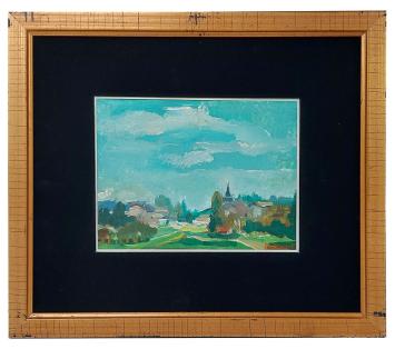 J. Portenart kunstschilderes organisch abstract