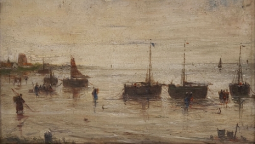 De Belgische schilder Edward Portielje