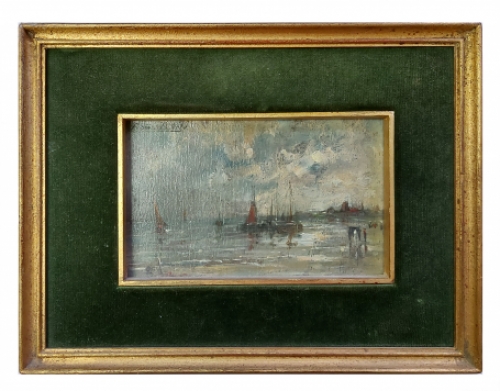 Schilderij van de Belgische schilder Edward Portielje kopen