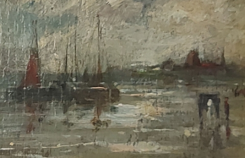 De Belgische schilder Edward Portielje